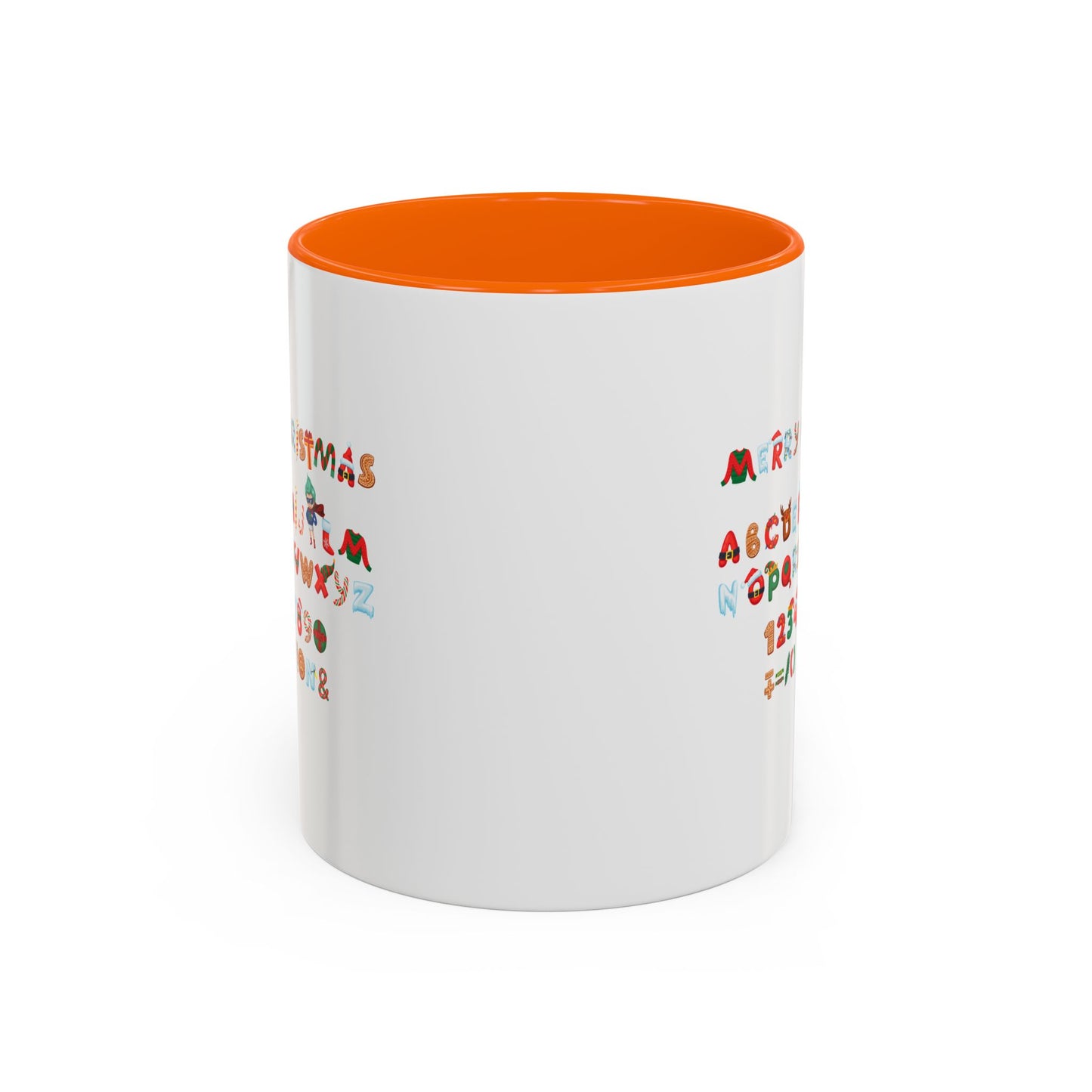 Accent Coffee Mug - Christmas alphabet