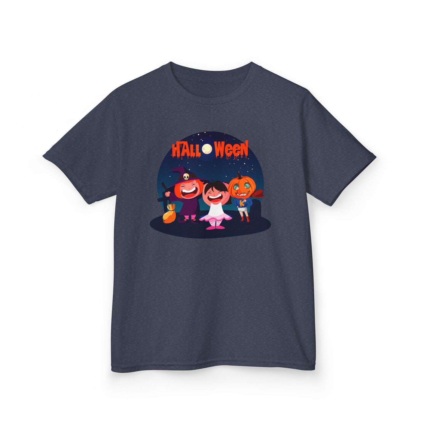 Kids Heavy Cotton™ Tee - Super kiddo wearing pumpkin - [[{"value":"Wonderwear Kid"}]]