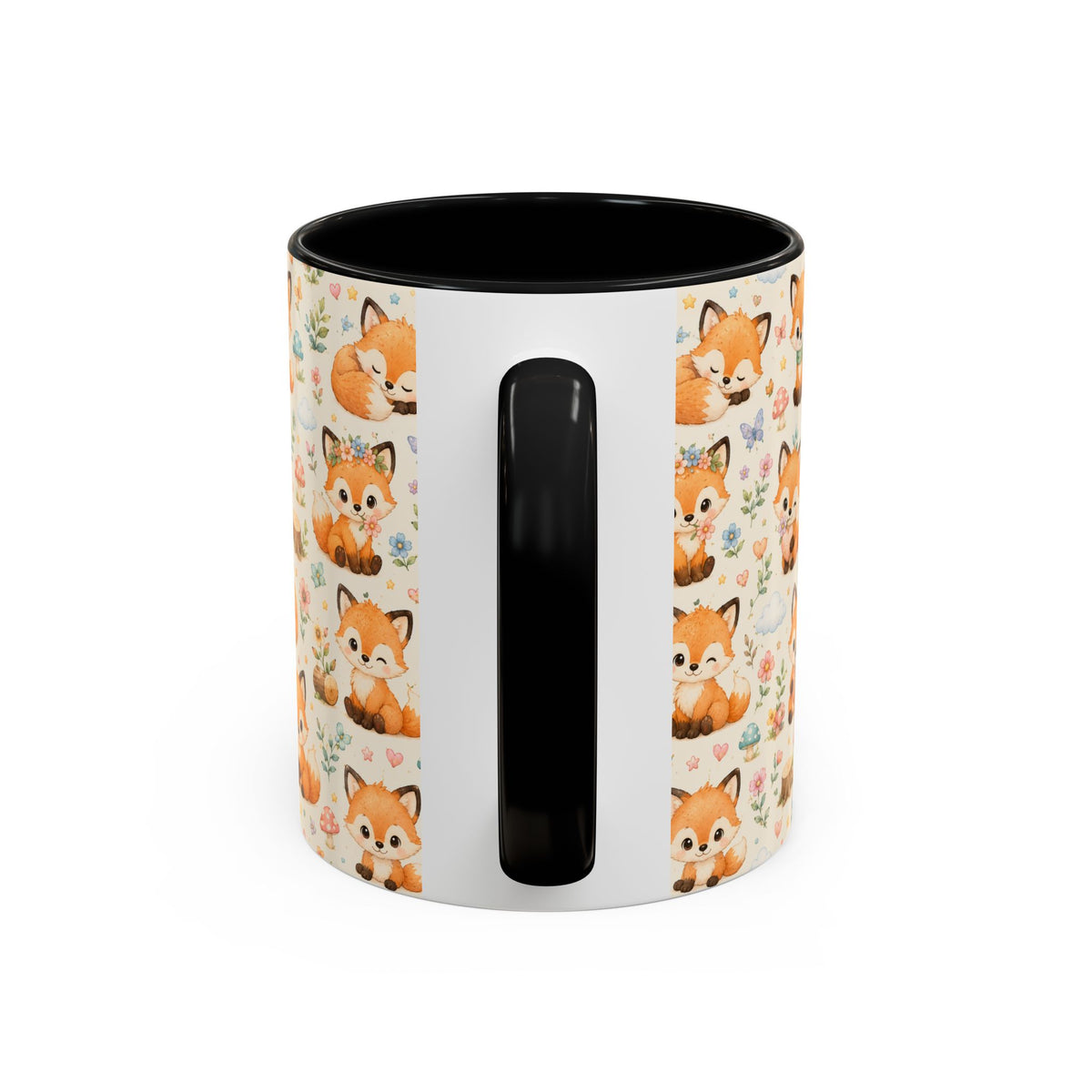 Accent Coffee Mug  (11/15 oz) - Baby foxes