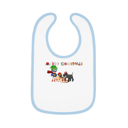 Baby Bib - Super kiddo woith pet friends - [[{"value":"Wonderwear Kid"}]]