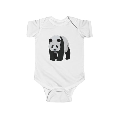 Baby Big Panda Bodysuit - Infant Onesie Printify