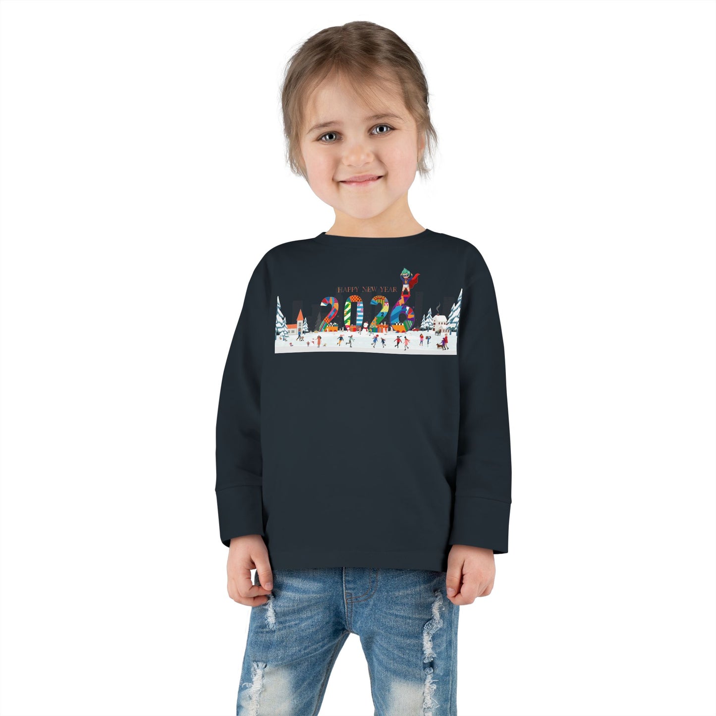 Toddler Long Sleeve Tee - Happy 2026 - [[{"value":"Wonderwear Kid"}]]