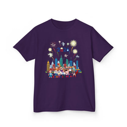Kids Heavy Cotton™ Tee - Happy new year with fireworks - [[{"value":"Wonderwear Kid"}]]