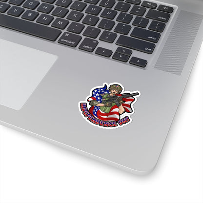 Kiss-Cut Stickers - Independence day Printify