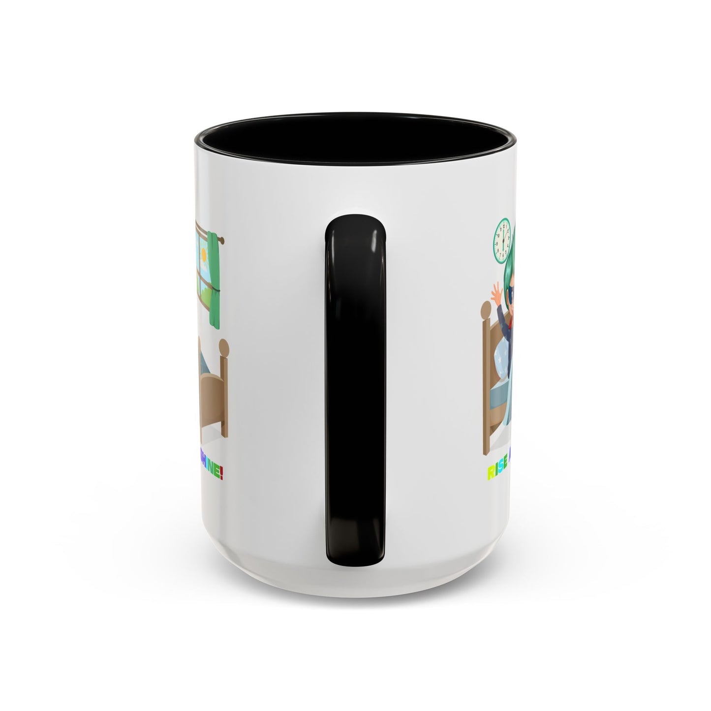 Accent Coffee Mug - Super kiddo teaches us to wake up early