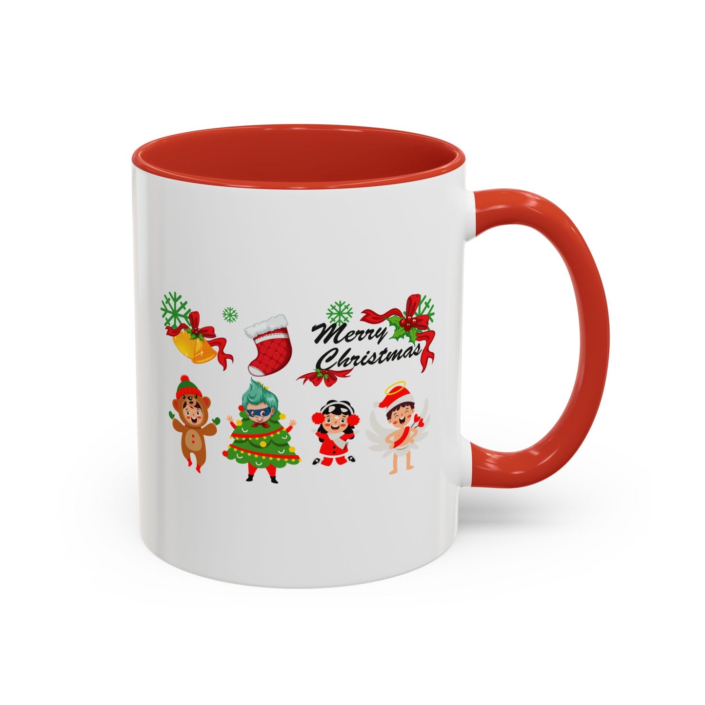 Accent Coffee Mug - Merry christmas from super kid