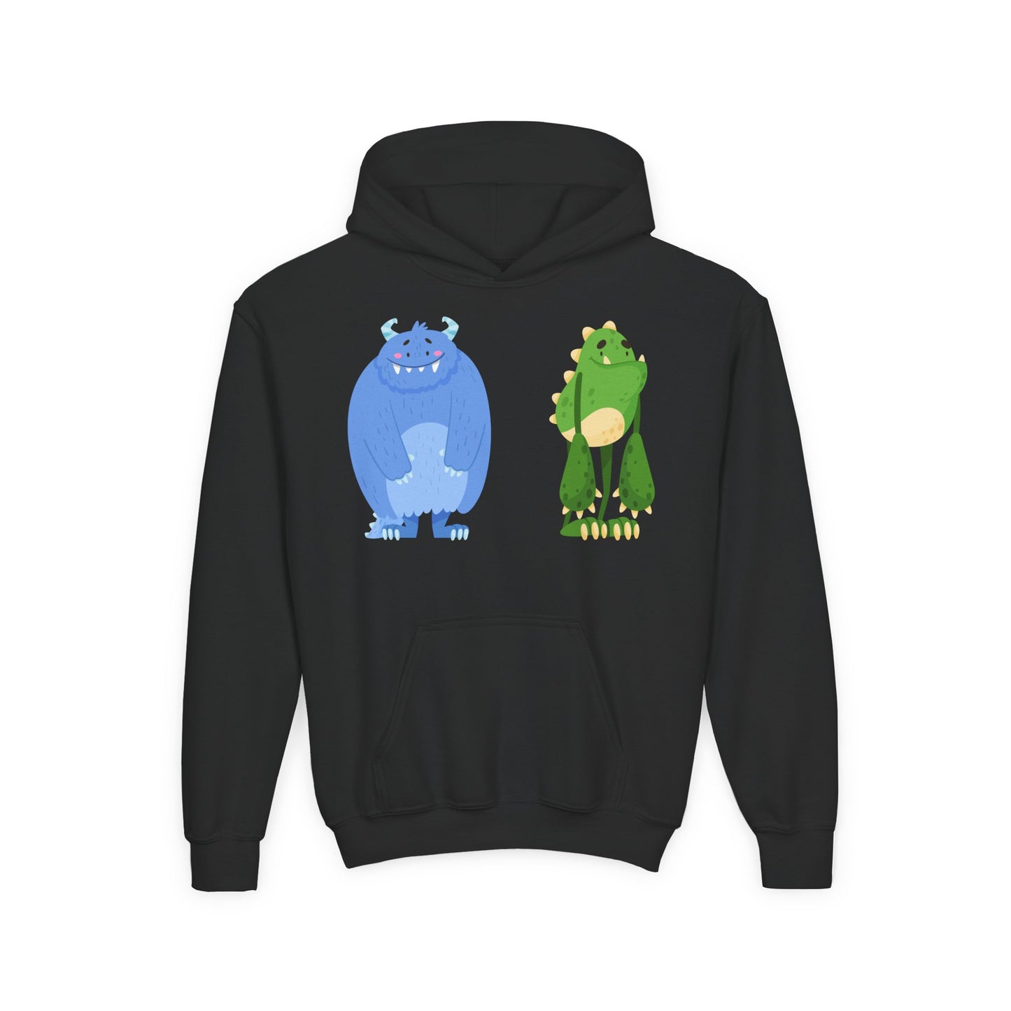 Youth Heavy Blend Hooded Sweatshirt - Cute monster