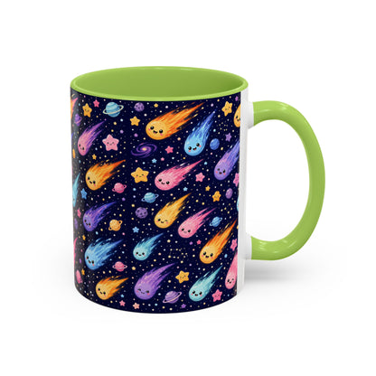 Accent Coffee Mug  (11/15 oz) - Cosmic Comet