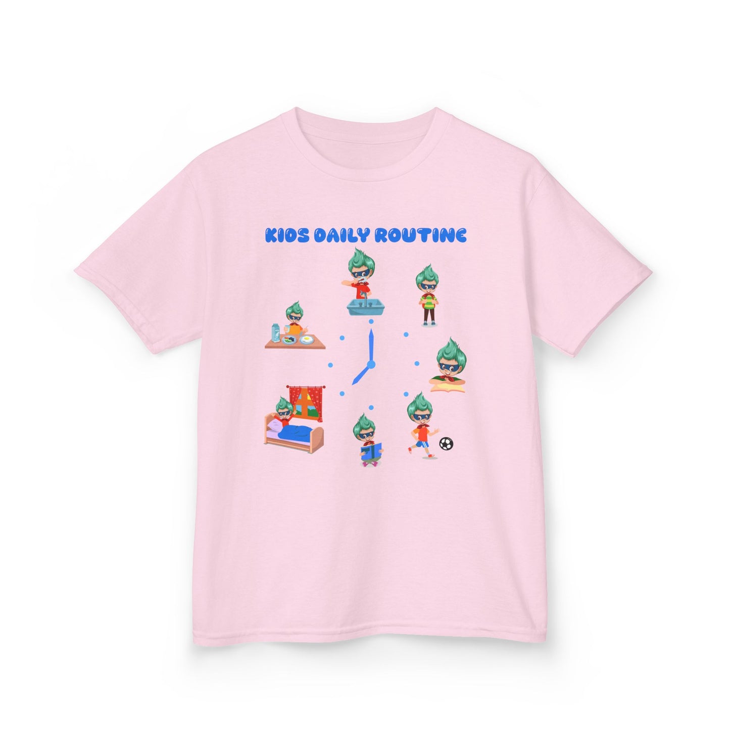 Kids Heavy Cotton™ Tee - Super kiddo daily routine - [[{"value":"Wonderwear Kid"}]]