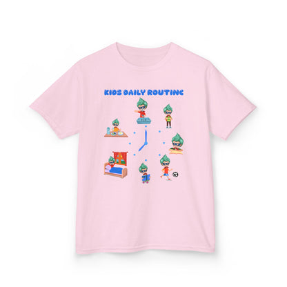 Kids Heavy Cotton™ Tee - Super kiddo daily routine - [[{"value":"Wonderwear Kid"}]]