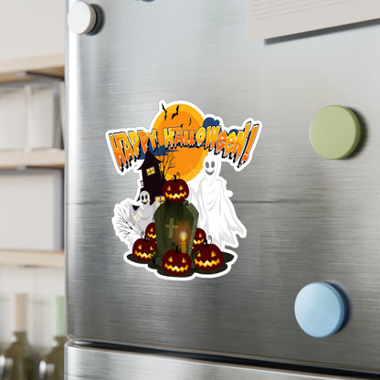 Halloween Kiss-Cut Vinyl Decals – Happy holloween - cemetery - [[{"value":"Wonderwear Kid"}]]