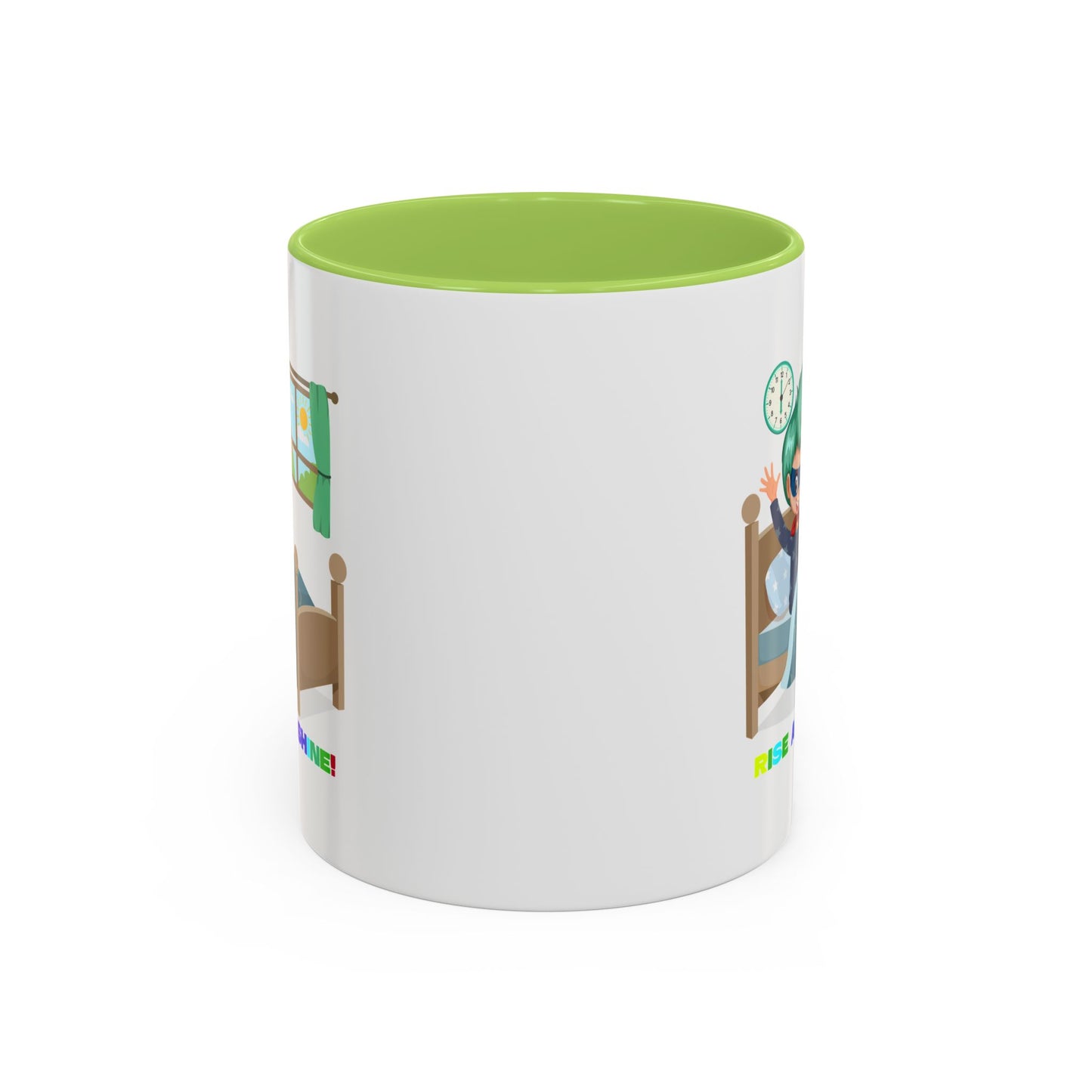 Accent Coffee Mug - Super kiddo teaches us to wake up early