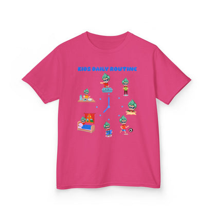 Kids Heavy Cotton™ Tee - Super kiddo daily routine - [[{"value":"Wonderwear Kid"}]]