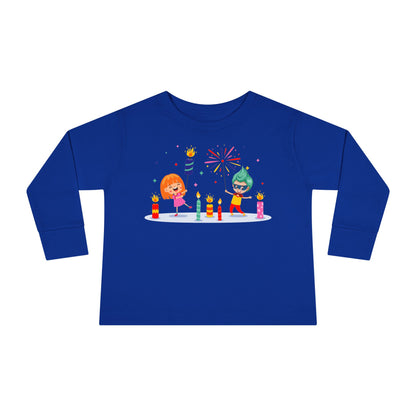 Toddler Long Sleeve Tee - Super kiddo lighting fireworks - [[{"value":"Wonderwear Kid"}]]