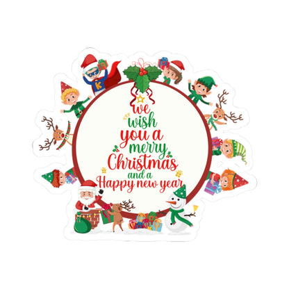 Kiss-Cut Stickers - We wish you a merry christmas - [[{"value":"Wonderwear Kid"}]]
