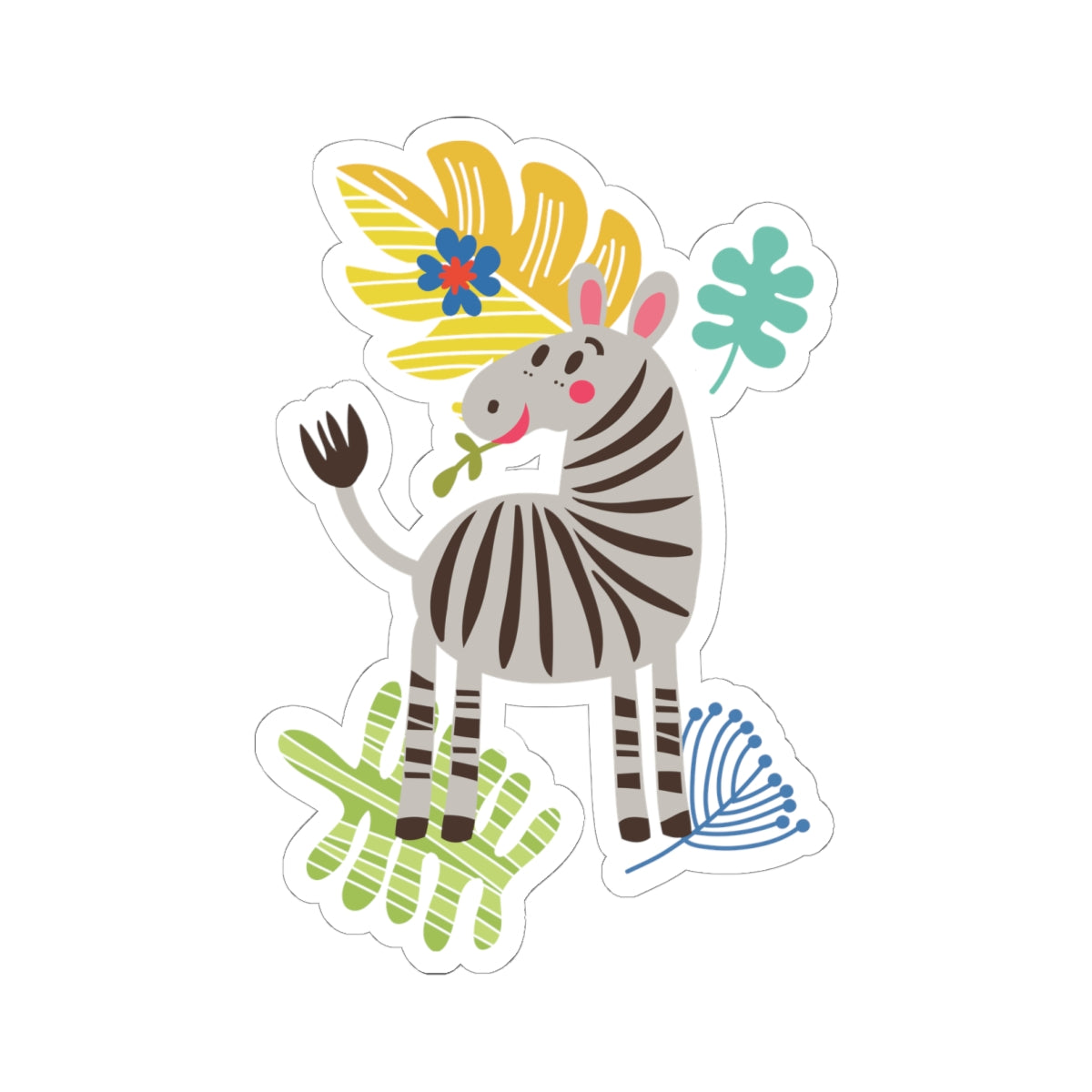 Kiss-Cut Stickers - The zebra