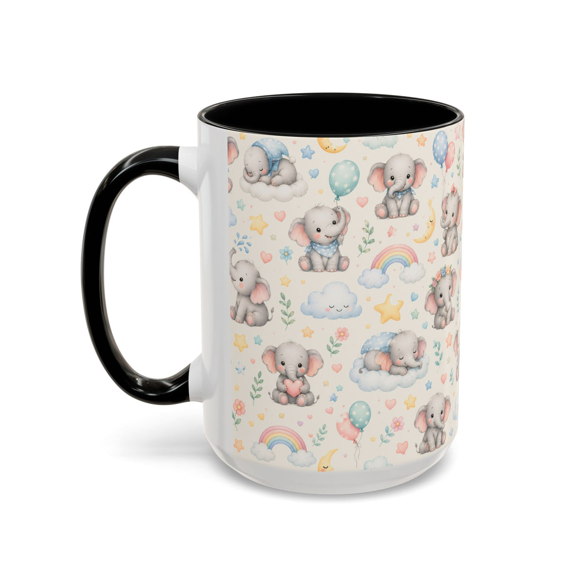 Accent Coffee Mug  (11/15 oz) - Baby Elephant Nursery