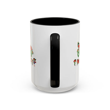 Accent Coffee Mug - Merry christmas from super friends - [[{"value":"Wonderwear Kid"}]]
