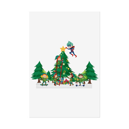 Rolled Posters - Super kiddo putting the stars - [[{"value":"Wonderwear Kid"}]]