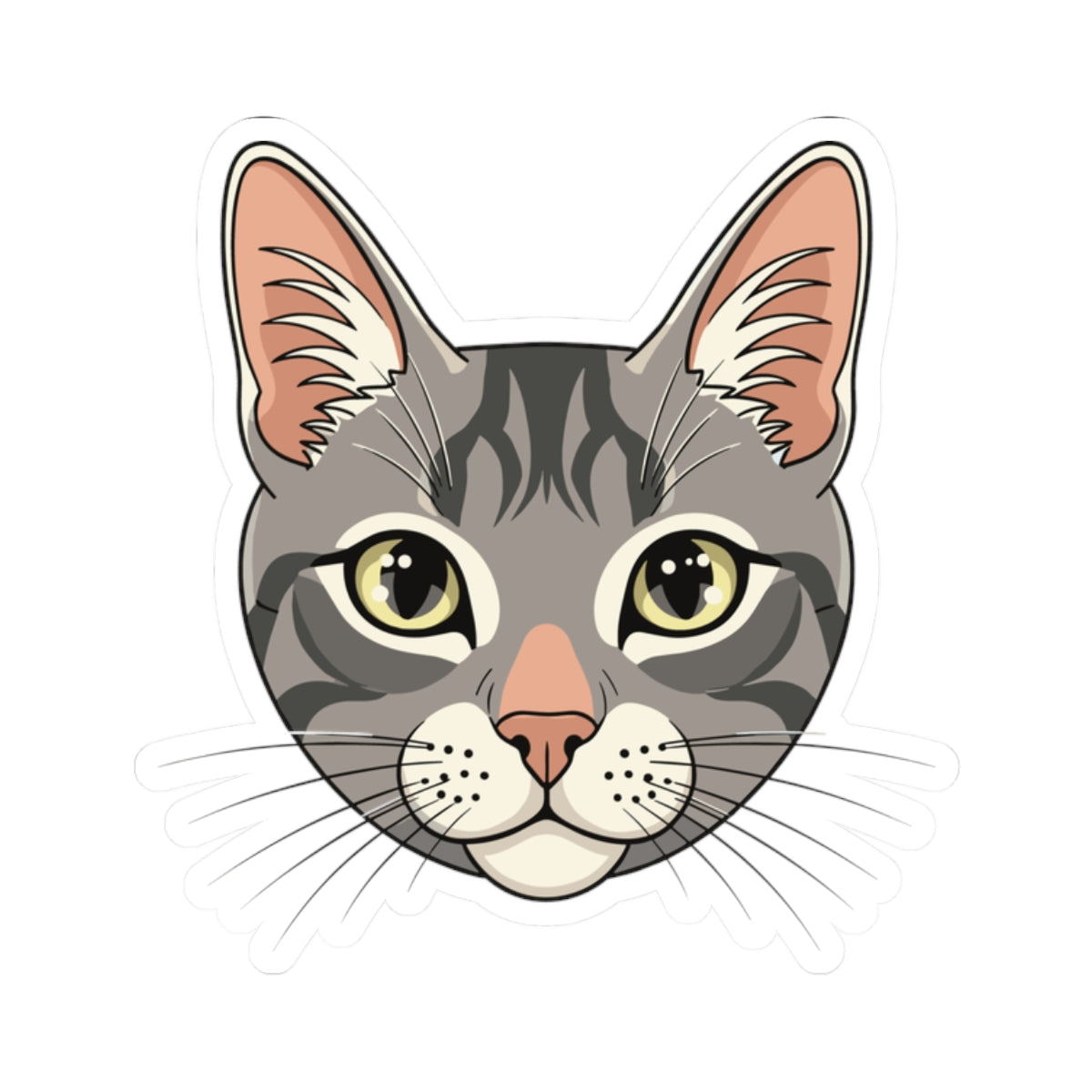 Kiss-Cut Stickers - Maine coon head