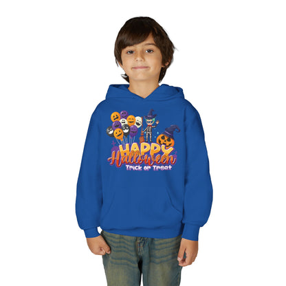 Youth Heavy Blend Hooded Sweatshirt - Happy halloween trick or treat - [[{"value":"Wonderwear Kid"}]]
