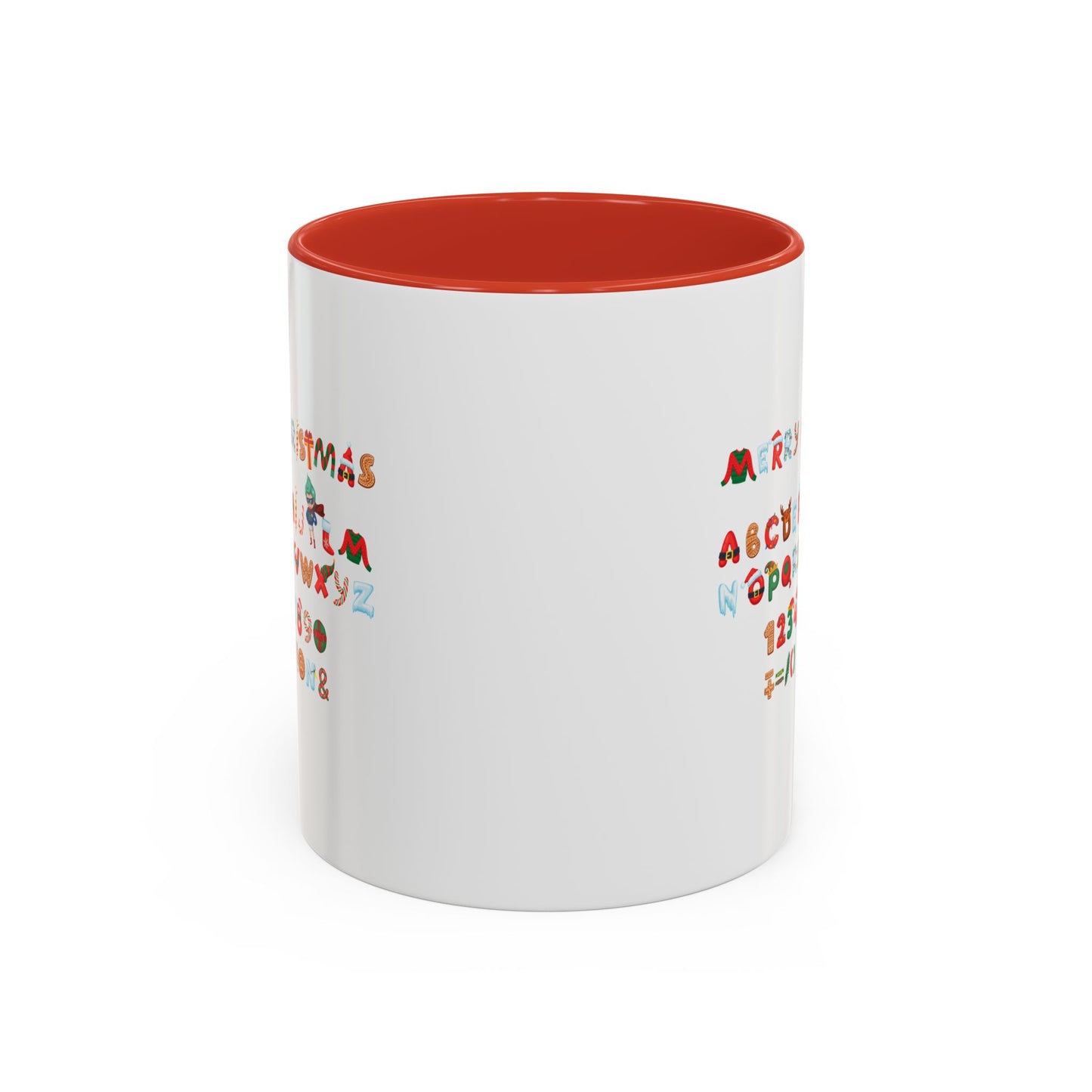 Accent Coffee Mug - Christmas alphabet