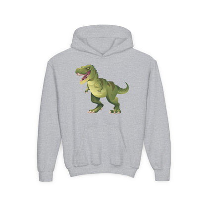 Youth Heavy Blend Hooded Sweatshirt - Tyrannosaurus Printify