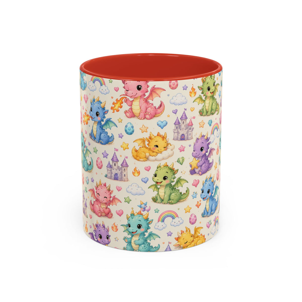 Accent Coffee Mug  (11/15 oz) - Baby Dragon Fantasy