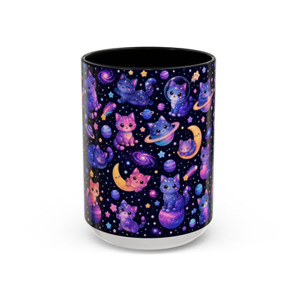 Accent Coffee Mug (11/15 oz) - Galaxy cats