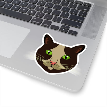 Kiss-Cut Stickers - Cow Cat Printify