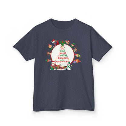 Kids Heavy Cotton™ Tee - We wish you a merry christmas - [[{"value":"Wonderwear Kid"}]]