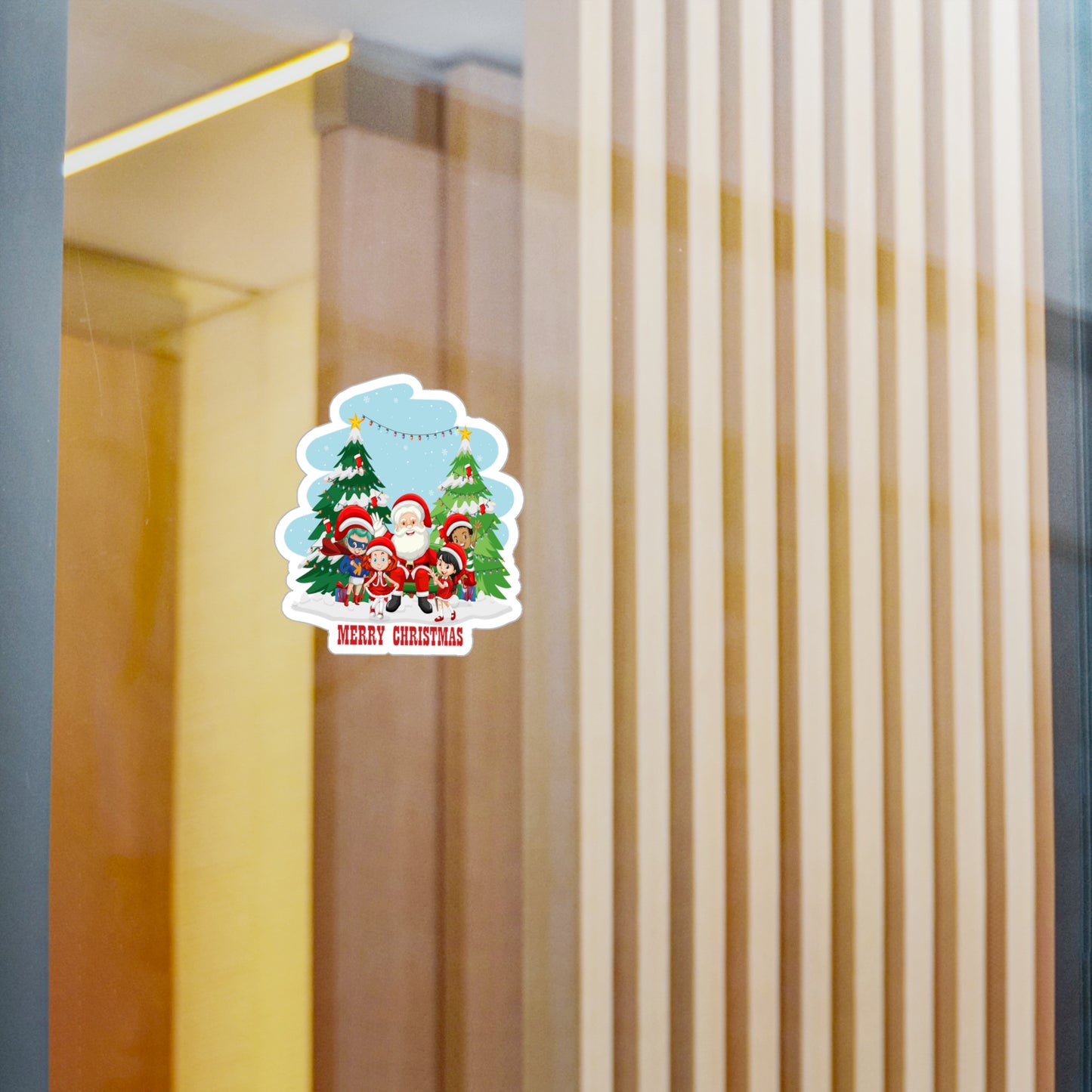 Christmas Kiss-Cut Vinyl Decals – Super kiddo with santa claus Merry christmas - [[{"value":"Wonderwear Kid"}]]