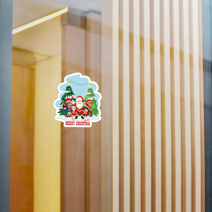 Christmas Kiss-Cut Vinyl Decals – Super kiddo with santa claus Merry christmas - [[{"value":"Wonderwear Kid"}]]