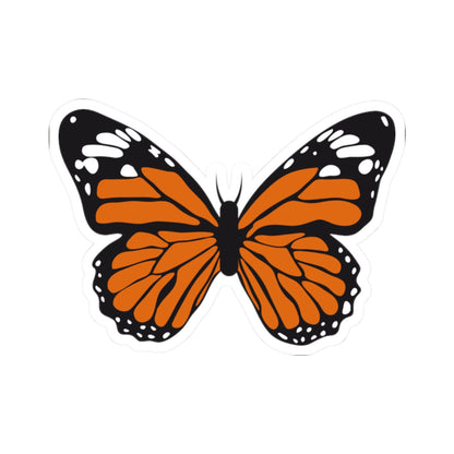 Kiss-Cut Stickers - Orange Butterfly Printify