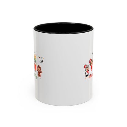 Accent Coffee Mug - Merry christmas by super kiddo and friends - [[{"value":"Wonderwear Kid"}]]