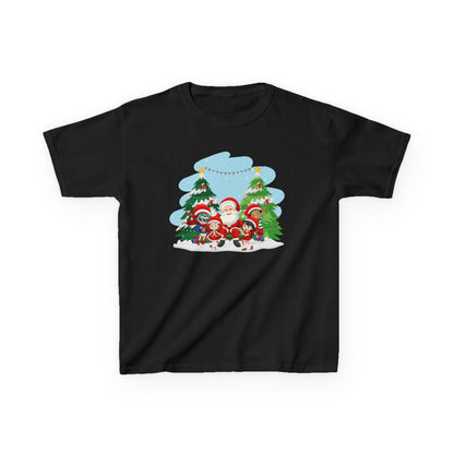 Kids Heavy Cotton™ Tee - Super kiddo with santa claus - [[{"value":"Wonderwear Kid"}]]