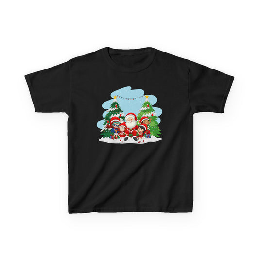 Kids Heavy Cotton™ Tee - Super kiddo with santa claus - [[{"value":"Wonderwear Kid"}]]