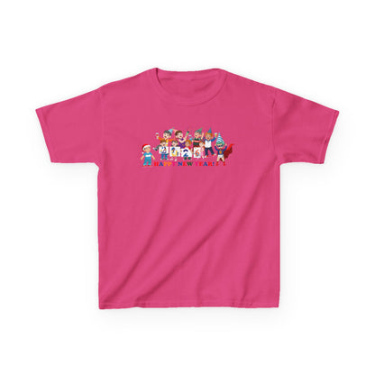 Kids Heavy Cotton™ Tee - Happy new year from super kiddo - [[{"value":"Wonderwear Kid"}]]