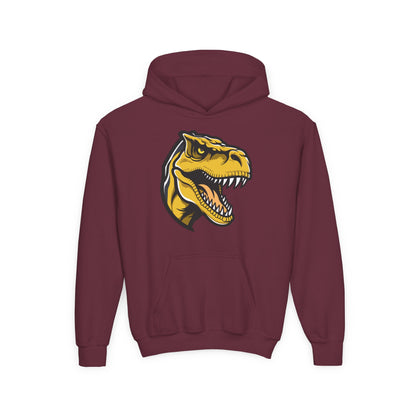 Youth Heavy Blend Hooded Sweatshirt - Tyrannosaurus rex Printify
