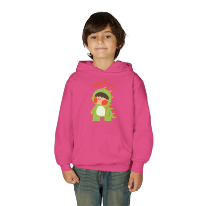 Youth Heavy Blend Hooded Sweatshirt - Tiny Raur, Cute Dino Printify