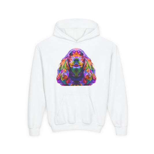 Youth Heavy Blend Hooded Sweatshirt - The golden retriever