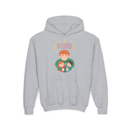 Youth Heavy Blend Hooded Sweatshirt - Daddys love Printify