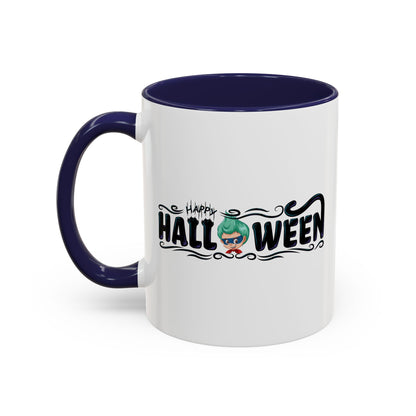 Accent Coffee Mug - Happy halloween by super kiddo Printify
