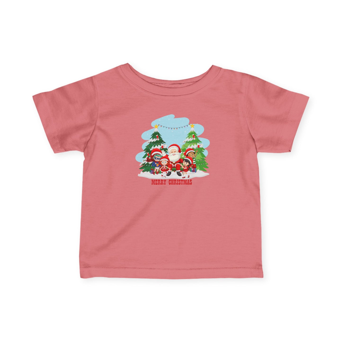 Infant Fine Jersey Tee - Super kiddo with santa claus Merry christmas - [[{"value":"Wonderwear Kid"}]]