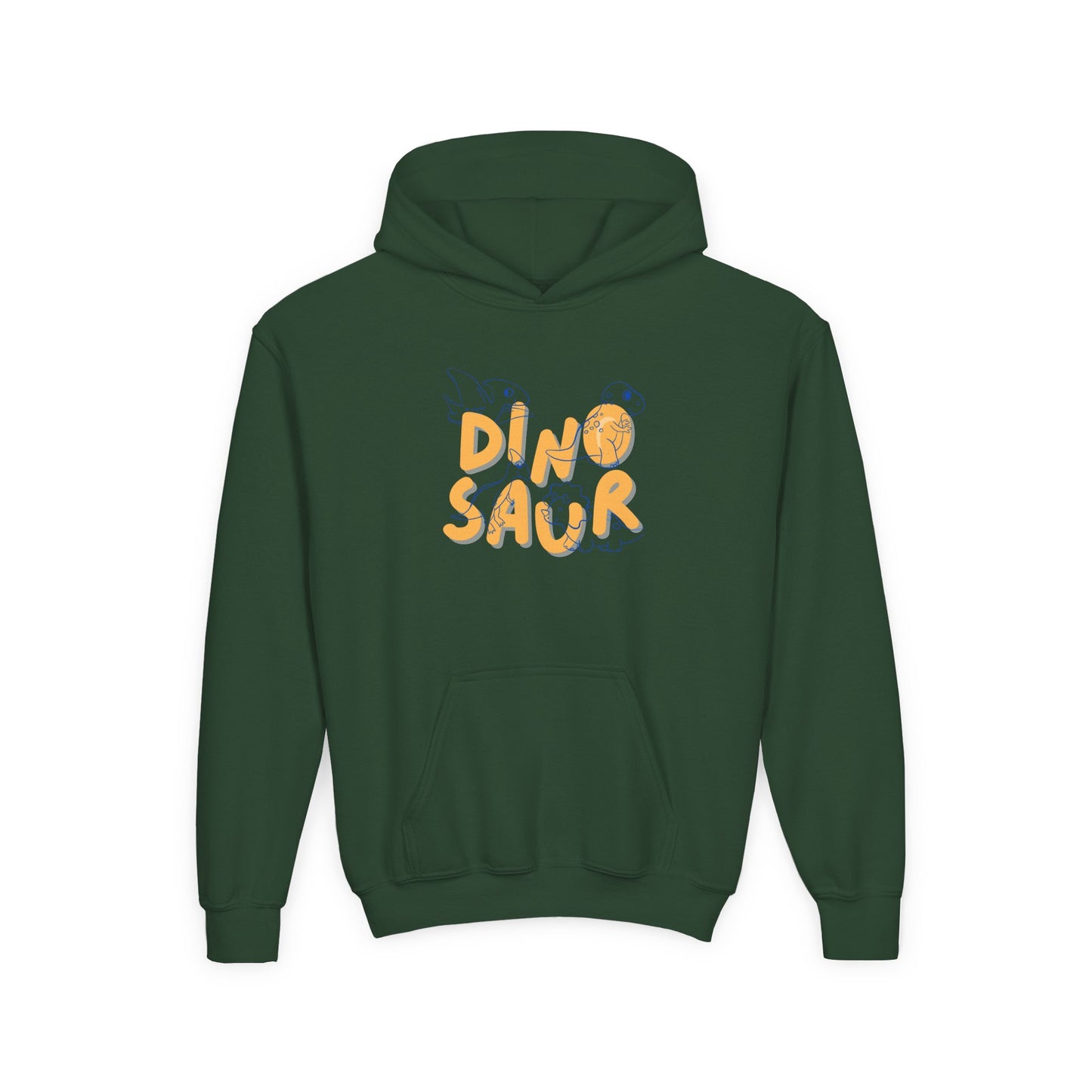 Youth Heavy Blend Hooded Sweatshirt -  Dino-saur