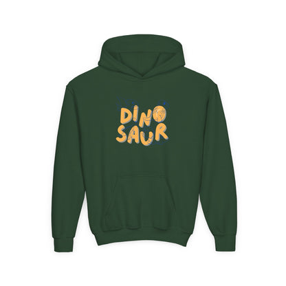 Youth Heavy Blend Hooded Sweatshirt -  Dino-saur Printify