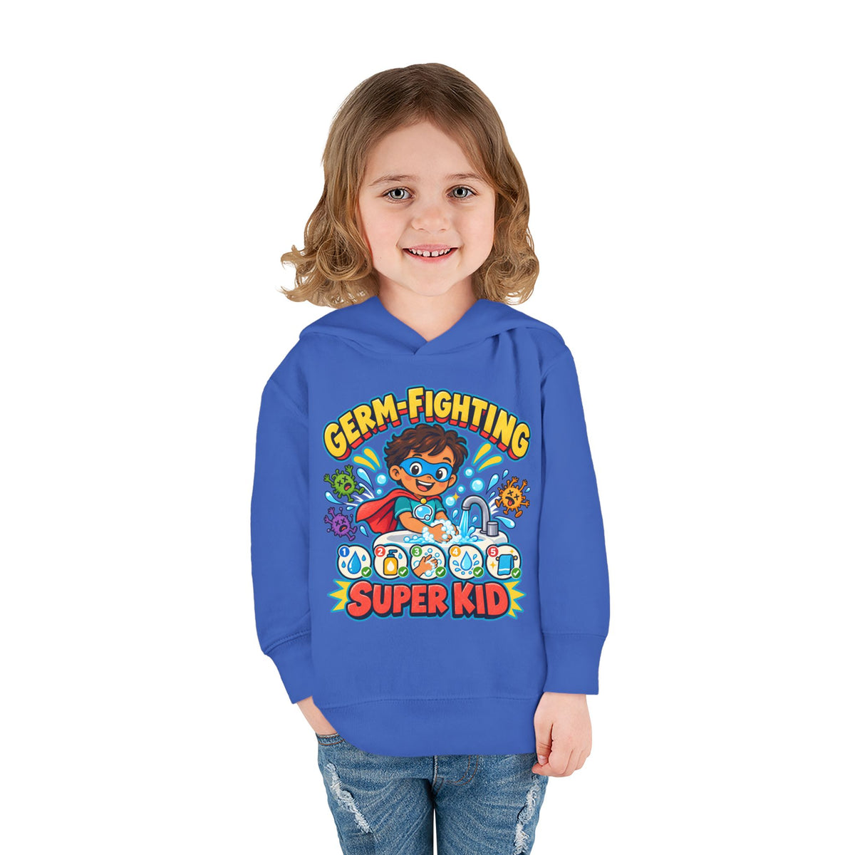 Toddler Hoodie — Germ-Fighting Super Kid