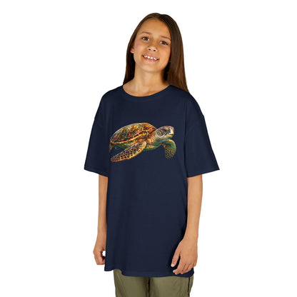 Kids Heavy Cotton™ Tee - sea turtle swimming