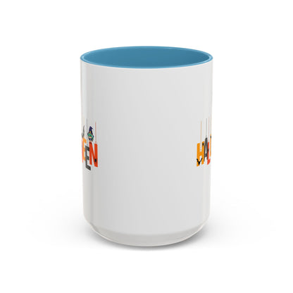 Accent Coffee Mug - Holloween hanging letters Printify