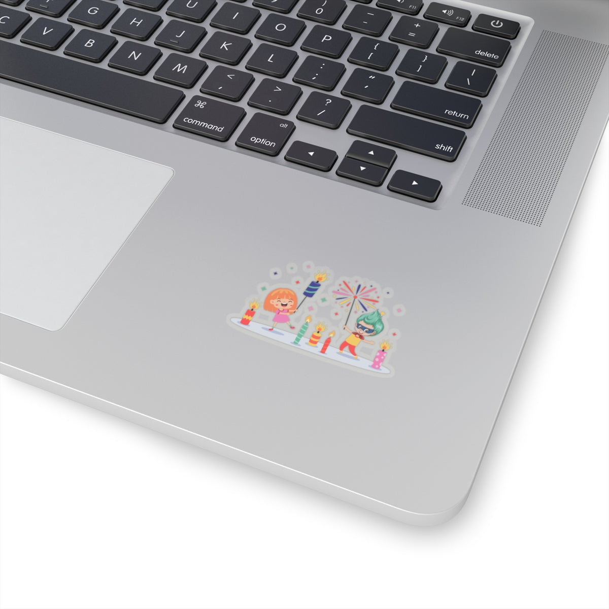 Kiss-Cut Stickers - Super kiddo lighting fireworks - [[{"value":"Wonderwear Kid"}]]